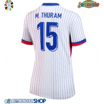 Maglie da calcio Francia Marcus Thuram #15 Seconda Maglia Femminile Europei 2024 Manica Corta